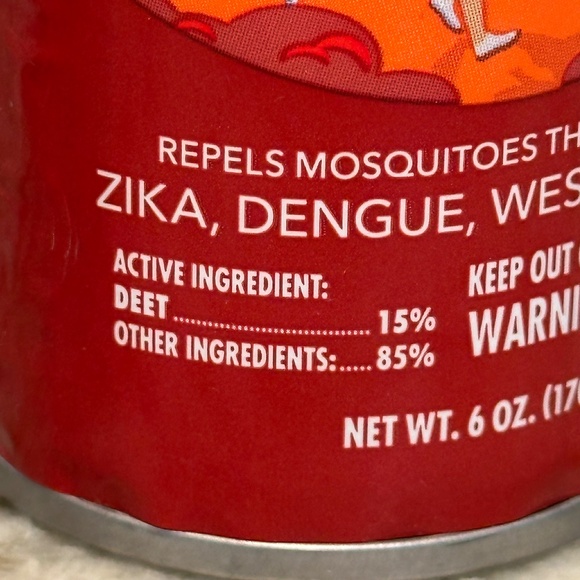 OFF! Active Insect Repellent Sweat Resistant Mosquito Bug Aerosol Spray 6oz DEET - Picture 2 of 5
